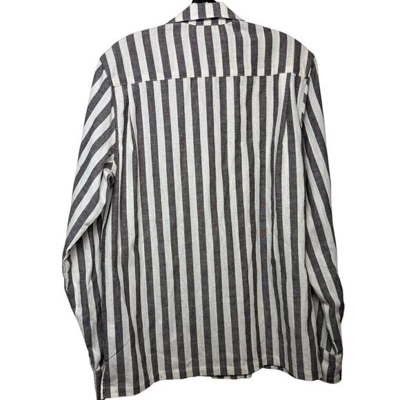 Kennedy Gray Nautical Stripe Shirt NWT Men's Sz. M - Picture 7 of 8